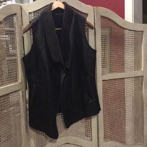 Dark Brown Sherpa Vest